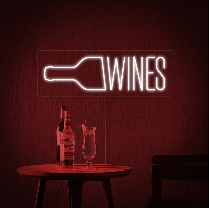 Wine Bottle Neon Sign