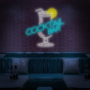 Cocktails Bar Neon Sign