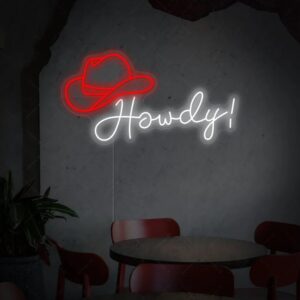 Howdy Neon Sign