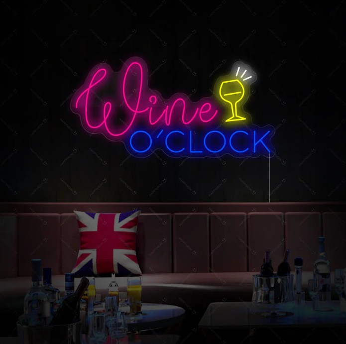 Wine O'clock Neon Sign