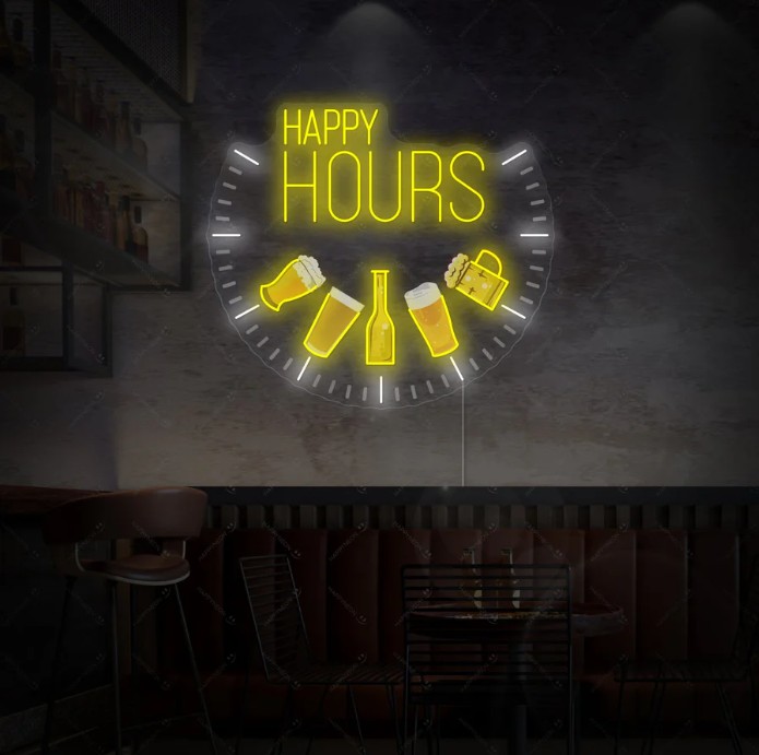 Happy Hours Neon Sign