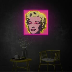 Blonde Hair Woman LED Neon Sign